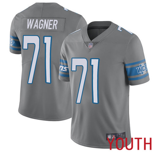 Detroit Lions Limited Steel Youth Ricky Wagner Jersey NFL Football 71 Rush Vapor Untouchable